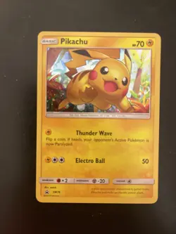 Pokemon Card TCG Pikachu SM76 Cosmos Holo Sun & Moon Black Star Promo - Image 1