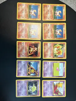 Vintage Pokemon Card Lot Of 10 Base Set To Neo - Image 1
