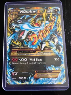 Mega M Charizard EX 108/106 Secret Rare XY Flashfire Holo Pokemon Card NM - Image 1