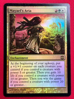 MTG Foil 1X Mayael's Aria X1 Alara Reborn Magic - LP/MP - Image 1