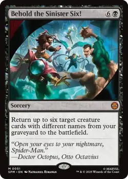 MTG magic 1x Behold the Sinister Six! (M/NM) Marvel's Spider-Man - Image 1