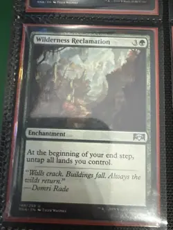 Magic the Gathering MTG Playset 4x Wilderness Reclamation Ravnica Allegiance NM - Image 3
