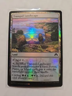 Tranquil Landscape (Foil) - Modern Horizons 3 - LP - Common - Land - MTG Magic - Image 1