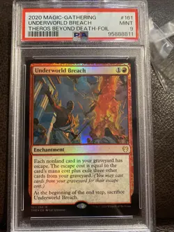 PSA 9 Mint MTG Underworld Breach Foil 2020 Theros Beyond Death - Image 1