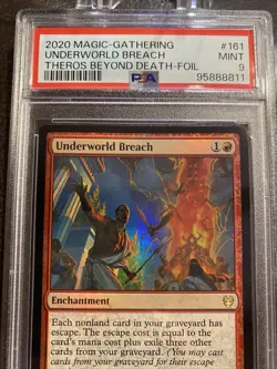 PSA 9 Mint MTG Underworld Breach Foil 2020 Theros Beyond Death - Image 3