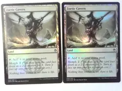 2x Foil Zoetic Cavern Masters 25 - Magic the Gathering Mtg Land - Image 1