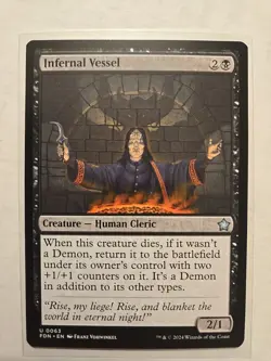 Infernal Vessel - Foundations - LP - Uncommon - Creature - MTG Magic - Image 1