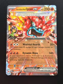 Hearthflame Mask Ogerpon ex 017/131 - Pokemon TCG - SV: Prismatic Evolutions NM - Image 1