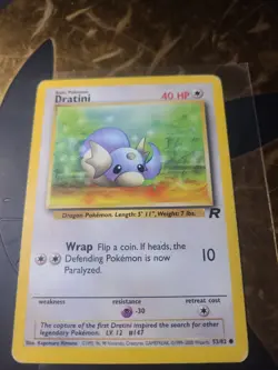 Pokemon TCG Dratini Team Rocket 53 Regular Unlimited Common MP - Image 1