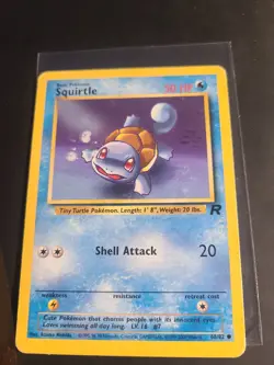 Squirtle 68/82 Common Team Rocket Unlimited Pokemon LP 2000 Vintage WOTC - Image 1