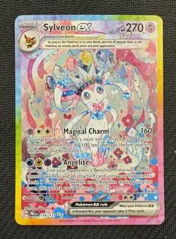 Pokemon Prismatic Evolutions SYLVEON EX 156/131 Special Illustration Rare Holo - Image 1