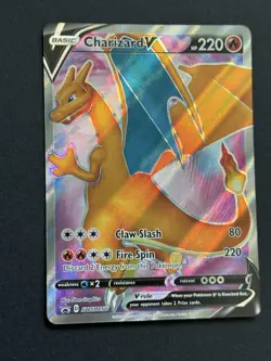 Pokemon Charizard V SWSH050 Sword & Shield Champions Path ETB Promo Holo NM - Image 1