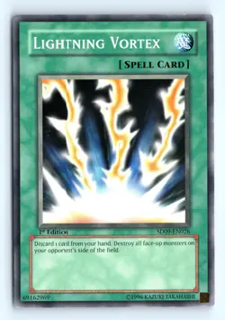Yu-Gi-Uh Lightning Vortex #SD09-EN026 1st Ed Structure Deck: Dinosaur's Rage LP - Image 1