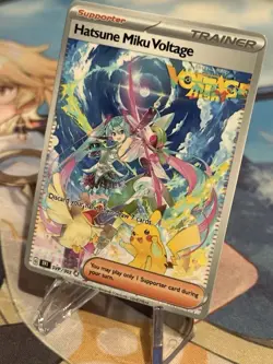 Pokemon Pikachu x Hatsune Miku promo rare Waifu Doujin ACG DIY Full Art Card - Image 3