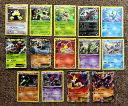 LOT OF 14 HOLO POKEMON CARDS NM SNORLAX,CHESNAUGHT,CHESPIN,DARKRAI,FROAKIE - Image 1