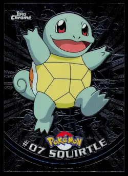 Squirtle #7 - Topps Chrome Series 1 Pokemon Card Light Play - Image 1