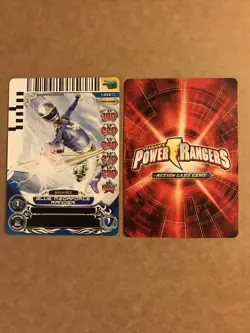 Saban's Power Rangers Action Card Game 1-043 Blue Megaforce Ranger COMBINE SHIP - Image 1