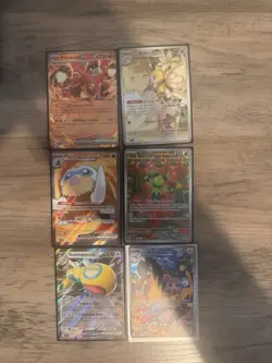 Pokemon Journey Together Lot of 6 ex and full art Cards Near Mint condition. - Image 1