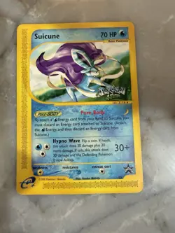 Pokemon TCG Suicune 53 Stamped Black Star Promo Card 2002 - Image 1