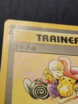 Mr. Fuji 1st Edition Uncommon Trainer Card Fossil 58/62 Heavily Played - Image 2