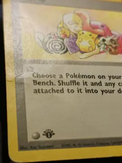 Mr. Fuji 1st Edition Uncommon Trainer Card Fossil 58/62 Heavily Played - Image 5