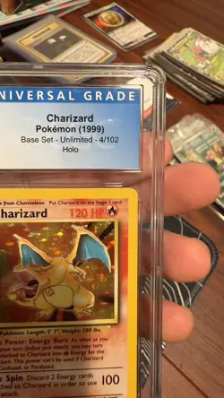 Charizard Base Set 4/102 CGC 8 HOLO RARE Pokemon Card CGC 8 NM-MINT - Image 2