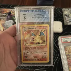 Charizard Base Set 4/102 CGC 8 HOLO RARE Pokemon Card CGC 8 NM-MINT - Image 4