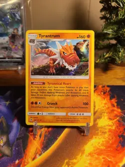 Pokemon Tyrantrum 69/131 Sm-Forbidden Light Holo Rare Card NM/LP Condition - Image 1