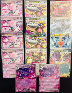Pokemon Phantasmal Flames Double Rare Ex Lot-14 Cards NM - Image 1