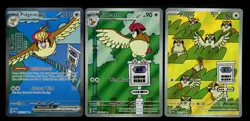 Pidgeot ex 225/197 Pidgeotto Pidgey Obsidian Flames 2023 SIR IR Pokemon Card TCG - Image 1