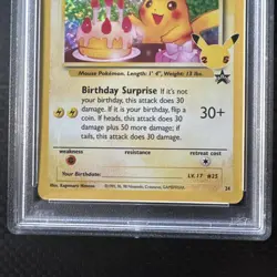 Birthday Pikachu PSA 10 Celebrations Classic Collection Pokemon Card 24 2021 - Image 2
