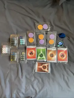 Pokemon TCG Dice/Coins/Energy Cards (Mega Ev, & White Flare, Black Bolt) - Image 1