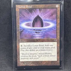 MTG Lotus Petal Tempest Magic The Gathering Card - Image 1