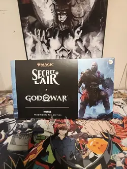 Secret Lair x God of War: Norse RAINBOW FOIL Edition Playstation MTG Sealed - Image 1