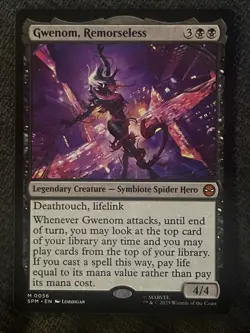 MTG Gwenom, Remorseless Marvel's Spider-Man - Mint/Unplayed/Pack Fresh - Image 1