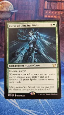 Curse of Clinging Webs Commander: Innistrad: Midnight Hunt Regular - Image 1