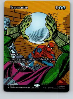 Magic the Gathering Traumatize Borderless Marvel Universe MTG Free Shipping! - Image 1