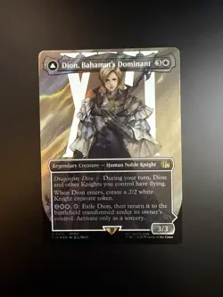 MTG Final Fantasy English Dion, Bahamut's Dominant Borderless 0521 Surge Foil - Image 1