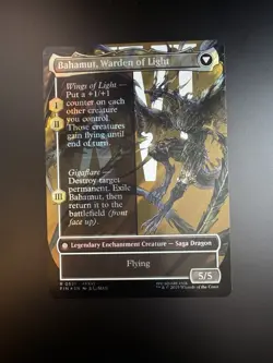 MTG Final Fantasy English Dion, Bahamut's Dominant Borderless 0521 Surge Foil - Image 2