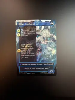 MTG Final Fantasy English Jill, Shiva's Dominant Borderless 0523 Surge Foil - Image 2