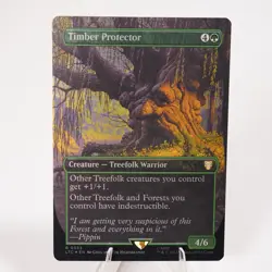 Timber Protector Borderless Foil 533 Commander LoTR MTG NM See Video - Image 1