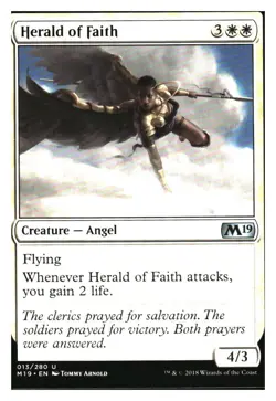 Herald of Faith Core Set 2019 MTG - NM+ - Image 1