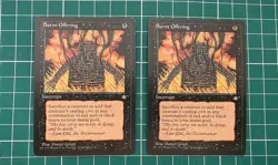 Magic the Gathering (MTG) - 2x Burnt Offering - Ice Age (Black) (Swamp) LP - Image 1