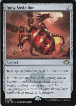 MTG Ruby Medallion (295) | NM | Modern Horizons 3 {MH3} - Image 1