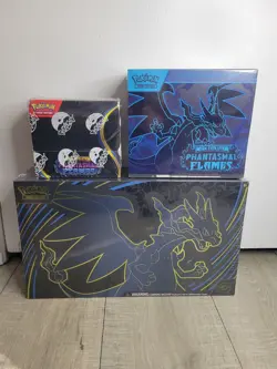 Pokemon Phantasmal Flames Sealed Lot Etb, Booster Box, UPC - Image 1