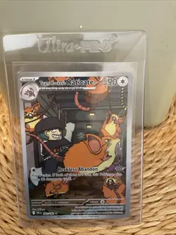Pokemon TCG Team Rocket’s Raticate 202/182 Illustration Rare Near Mint English - Image 1