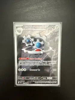 Pokemon TCG Klinklang 141/086 Black Bolt BLK Illustration Near Mint Condition - Image 1