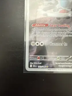 Pokemon TCG Klinklang 141/086 Black Bolt BLK Illustration Near Mint Condition - Image 5