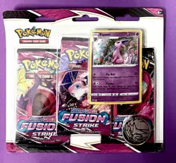 Pokemon TCG Sword & Shield Fusion Strike 3-Pack Blister Espeon - Image 1