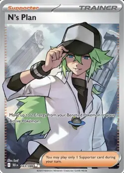 ??N's Plan | 163/086 | Pokemon TCG | Black Bolt | Ultra Rare | Full Art?? - Image 1